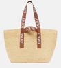 Fold Shopper raffia basket bag