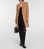 Single-breasted wool coat