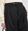 Ferito pleated wool straight pants