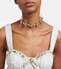 Crystal-embellished choker