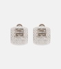 4G crystal-embellished earrings