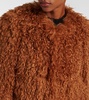 Faustine cropped faux-shearling jacket