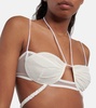 Bridal chiffon bra