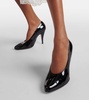 Tabi patent leather pumps