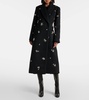 Gianni embellished wool-blend coat