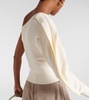 Markus one-shoulder jersey top