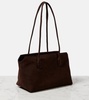 Terrasse suede shoulder bag