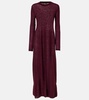 Camino cashmere and silk maxi dress