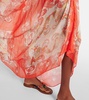 Paisley silk kaftan