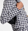 Gingham cropped blazer