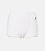 Pointelle cotton and cashmere shorts