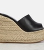 Ariella Zeppa leather espadrille sandals