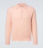 Mohair and wool polo sweater