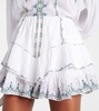 Jocadia ruffled cotton miniskirt