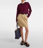 Anagram striped wool-blend sweater