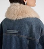 Calcina faux fur-trimmed denim jacket