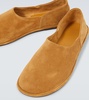 Canal suede slip-on shoes