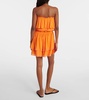 Salma tiered bandeau minidress