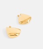 Fin Large 18kt gold-plated sterling silver earrings