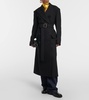 Rufia double-breasted wool-blend overcoat