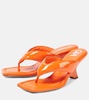 Gia 6 leather thong sandals