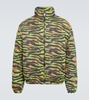 Camouflage quilted cotton jacket