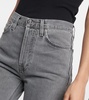 High-rise straight jeans