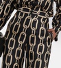 Germaine printed silk straight pants