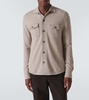 Wool and cashmere overshirt