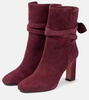 Very Bow Tie 85 suede ankle boots