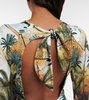 Printed rashguard swimsuit