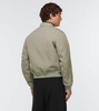 Wool gabardine bomber jacket