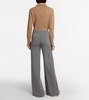 Wide cashmere pants