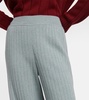 Ribbed-knit cashmere pants