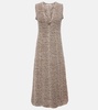 Autumn Sparkle knitted midi dress