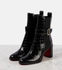 CL croc-effect leather ankle boots