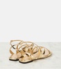 Ayla metallic leather sandals