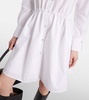 Ruched cotton shirtdress