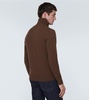 Wool-blend half-zip sweater