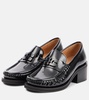 Logo loafer pumps