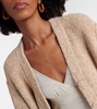 Silk, cashmere, and linen cardigan