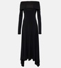 Gerla off-shoulder jersey maxi dress