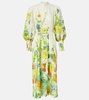 Constance printed linen shirt dress