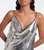 Alena metallic velvet slip dress