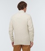 Cable-knit cashmere cardigan