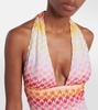 Halterneck crochet swimsuit