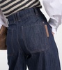 High-rise wide-leg jeans