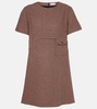 Wool-blend minidress