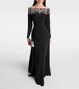 Rosabel off-shoulder beaded gown