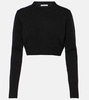 Jazz cropped cashmere sweater